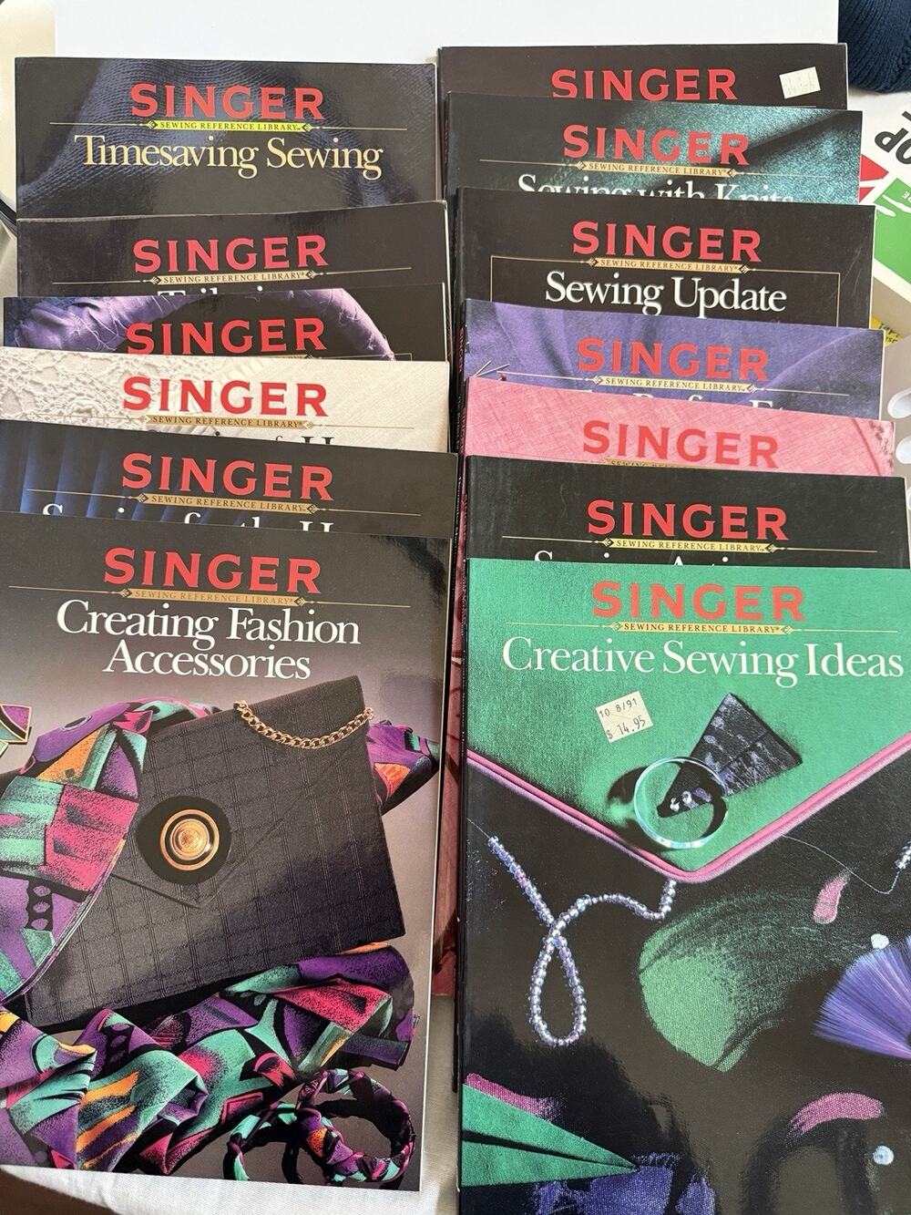 Singer Sewing Reference Library 13 Book Lot Vintage Tailoring Knits Cy DeCosse